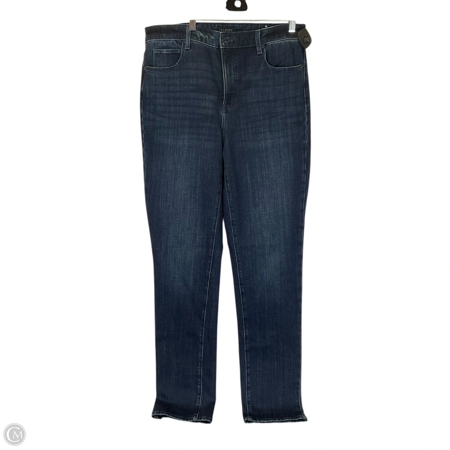 Jeans Straight By Talbots In Blue Denim, Size: 10 LONG