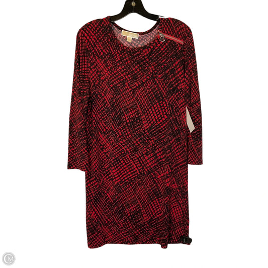 Dress Casual Short By Michael By Michael Kors In Black & Red, Size: L