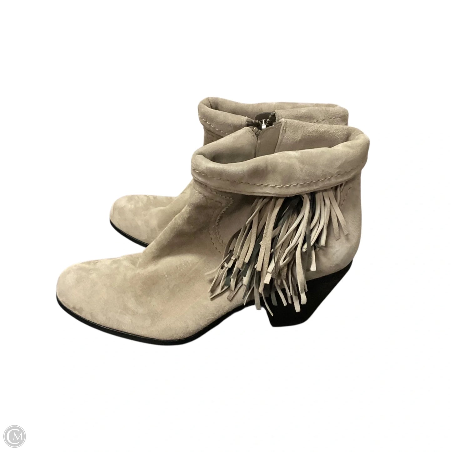 Boots Ankle Heels By Sam Edelman In Grey, Size: 11