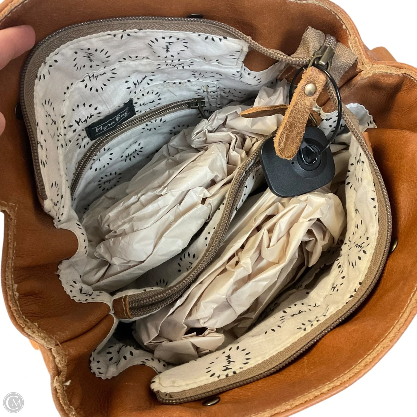 Crossbody Leather By Myra, Size: Small