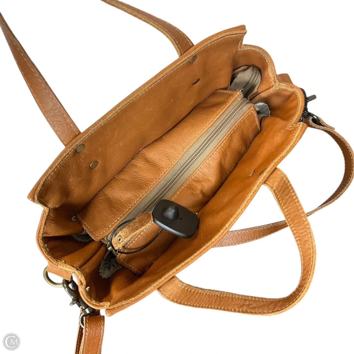 Crossbody Leather By Myra, Size: Small