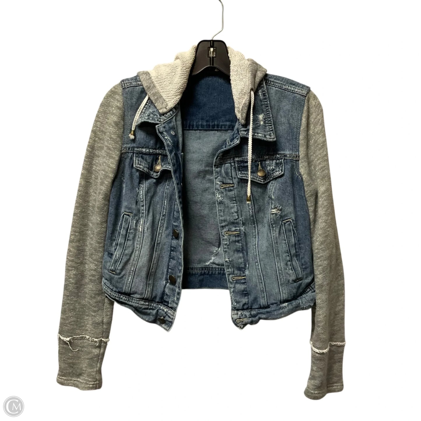 Jacket Denim By Free People In Blue Denim, Size: Xs