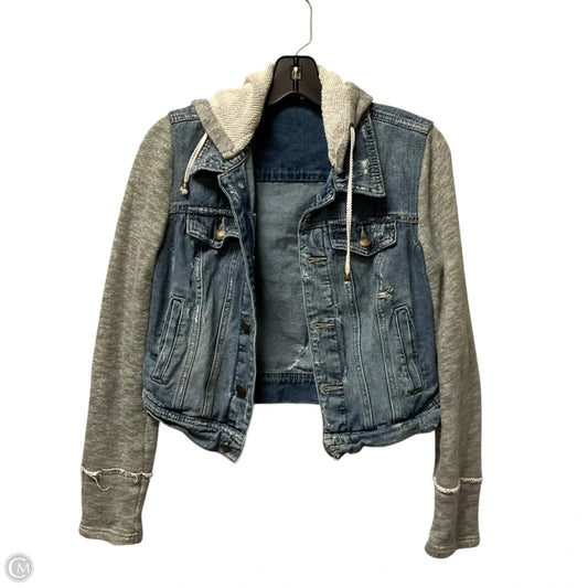 Jacket Denim By Free People In Blue Denim, Size: Xs