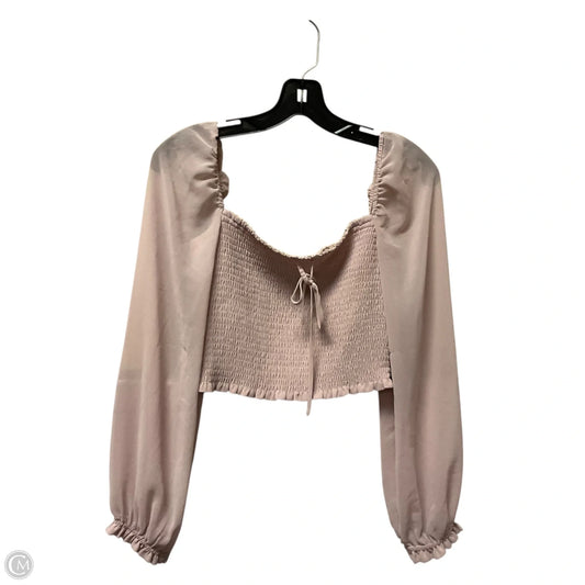 Top Long Sleeve By Wilfred In Pink, Size: M
