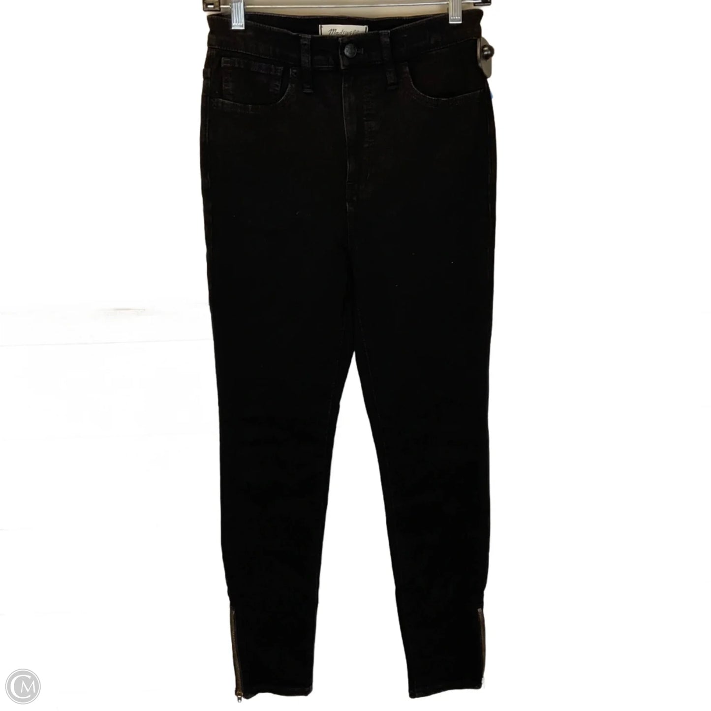 Jeans Skinny By Madewell In Black Denim, Size: 2