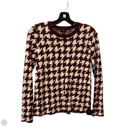 Top Long Sleeve By Ann Taylor In Purple & Tan, Size: Xs