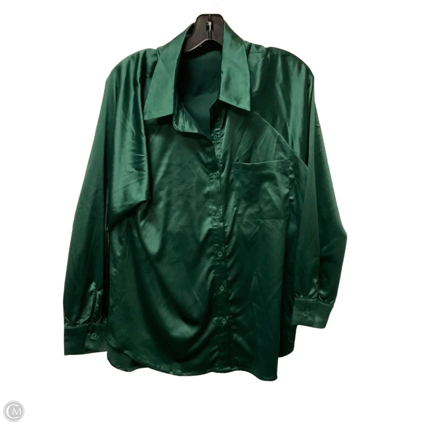 Top Long Sleeve By Hyfve In Green, Size: S