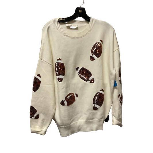 Sweater By Wanna B In Cream, Size: M