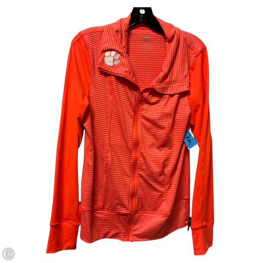 Athletic Jacket By Rbx In Orange, Size: L