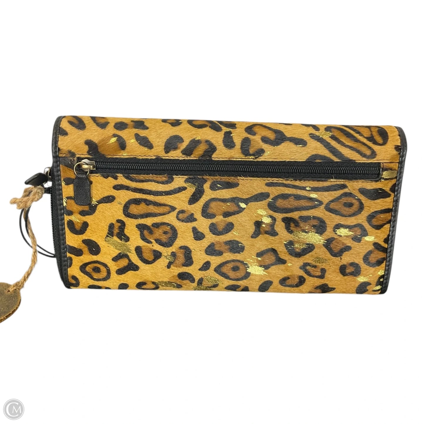 Clutch Leather By Myra, Size: Small