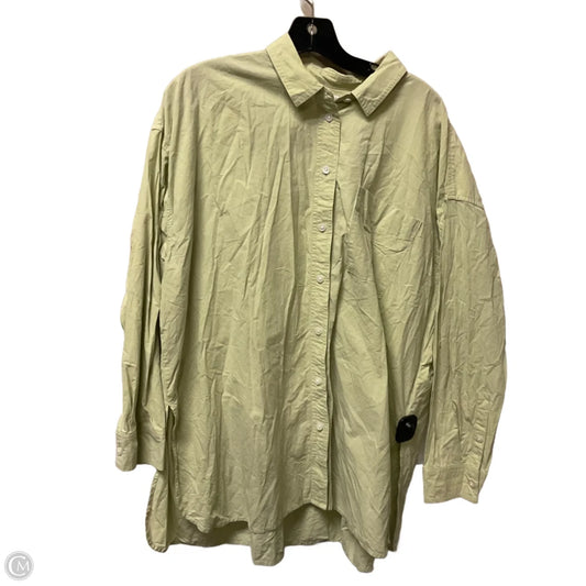 Top Long Sleeve Basic By Madewell In Green, Size: L