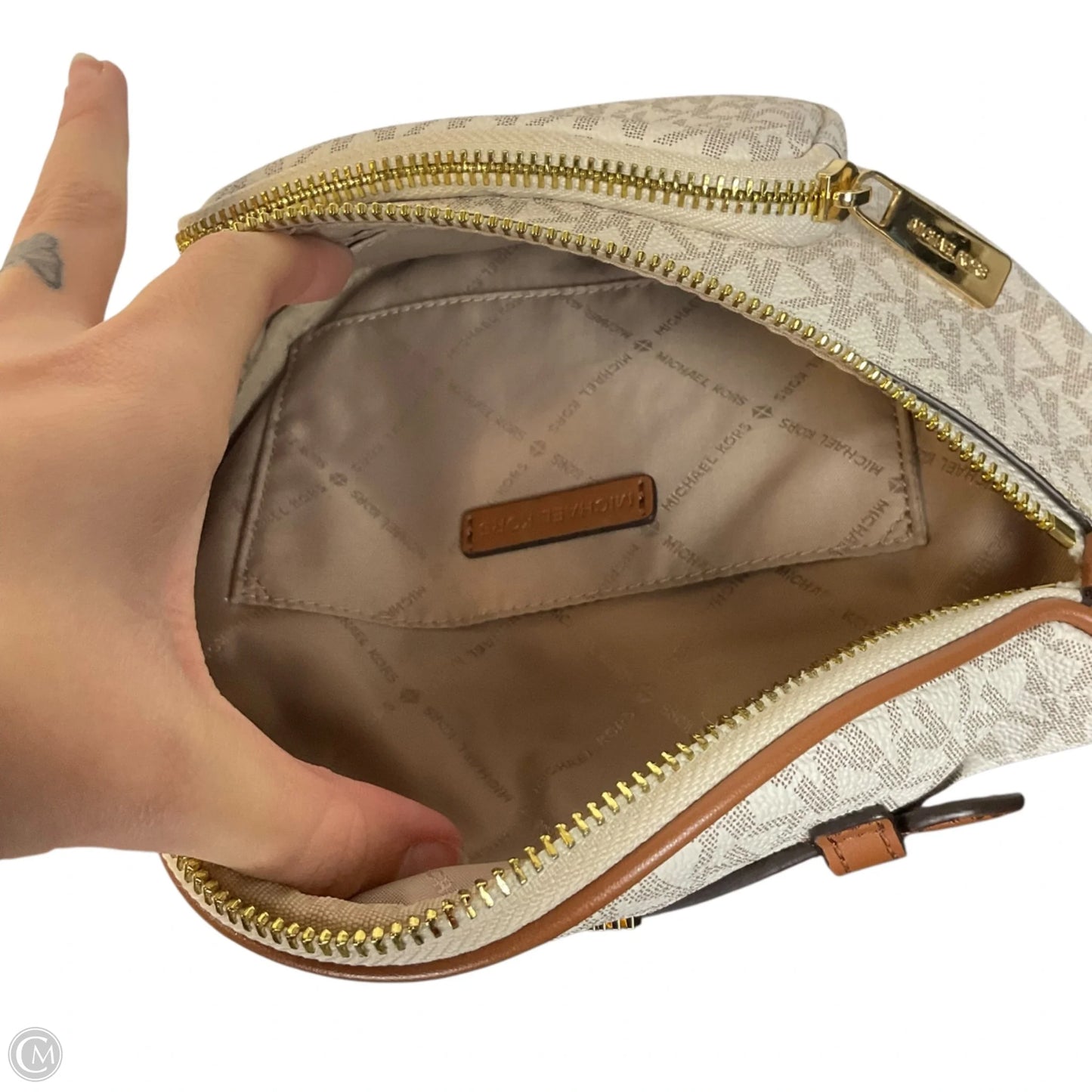 Crossbody Designer By Michael Kors, Size: Medium