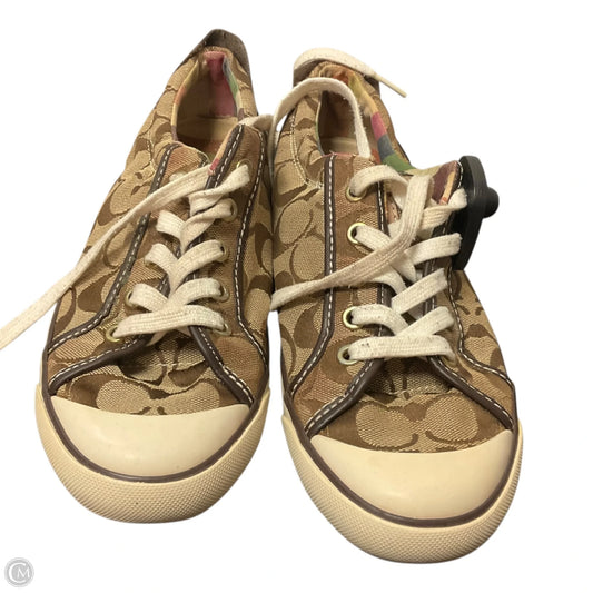 Shoes Designer By Coach In Brown, Size: 8