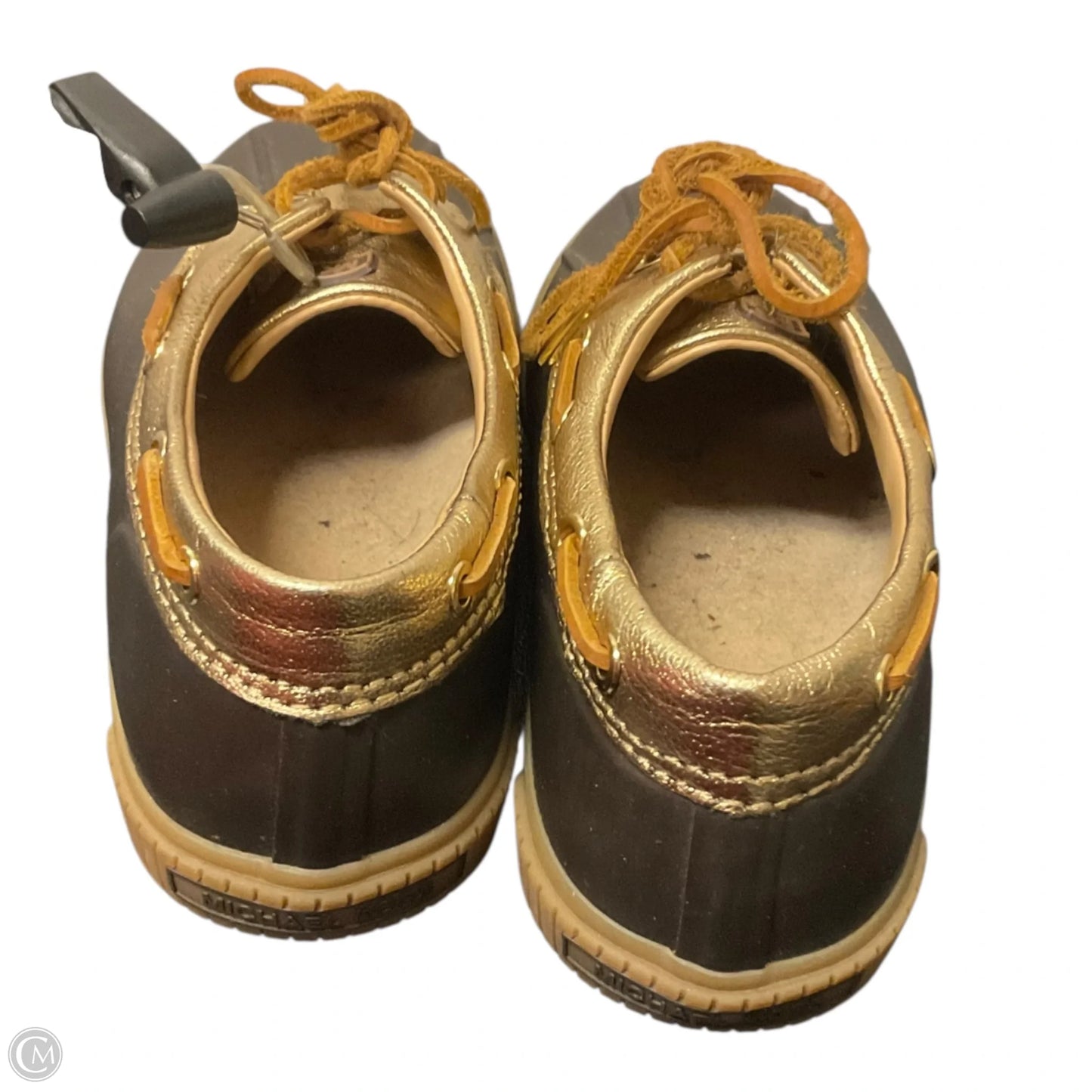 Shoes Designer By Michael Kors In Brown & Gold, Size: 8