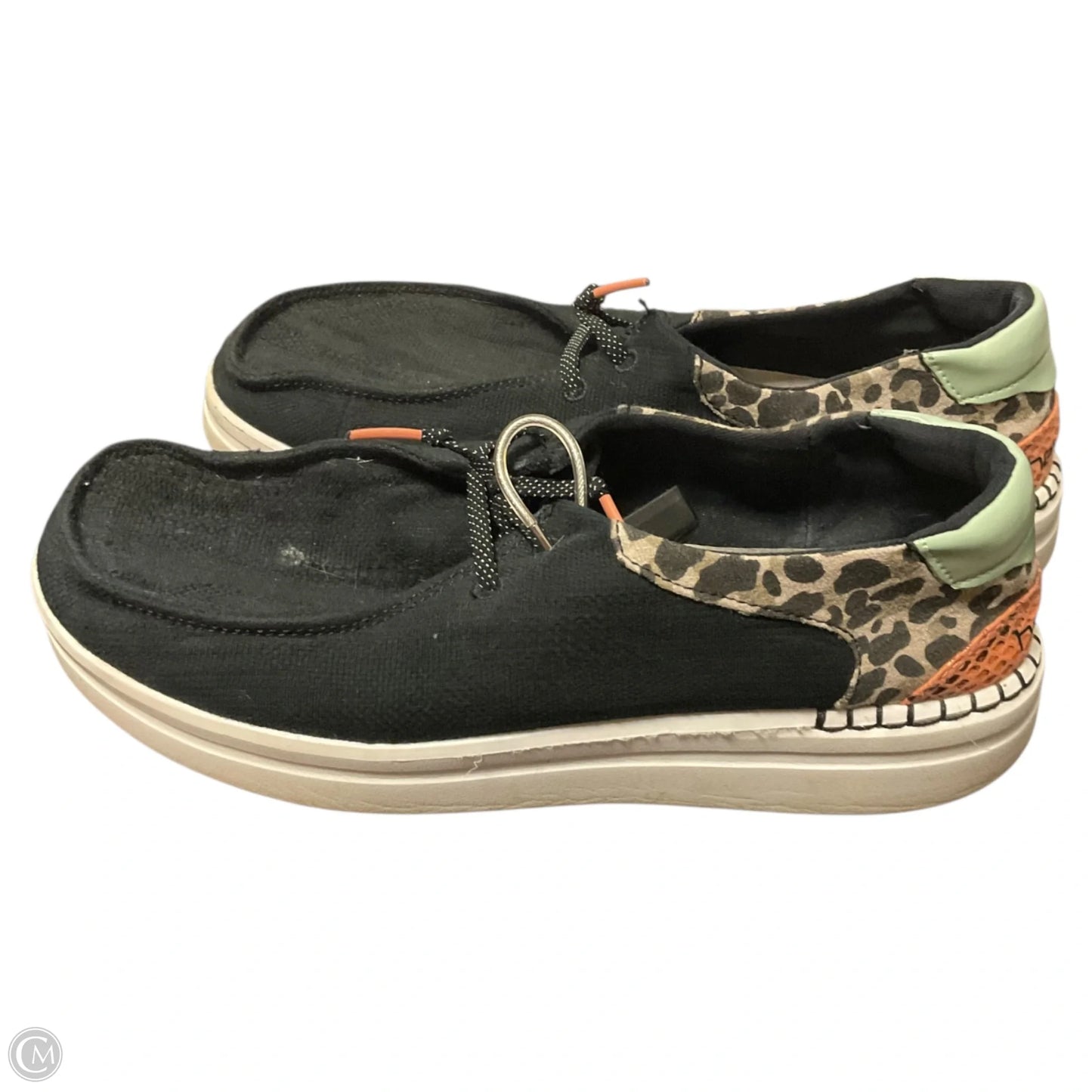 Shoes Flats By Hey Dude In Black, Size: 10