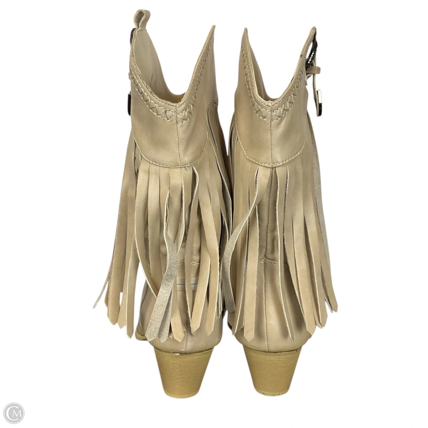 Boots Mid-calf Heels By Pierre Dumas In Tan, Size: 7.5