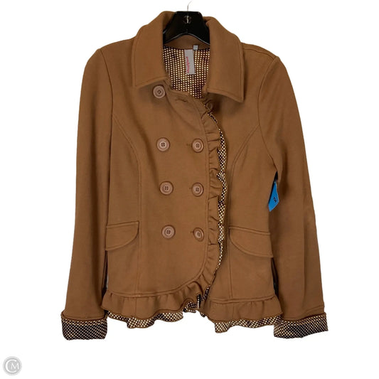 Coat Peacoat By Clothes Mentor In Brown, Size: S