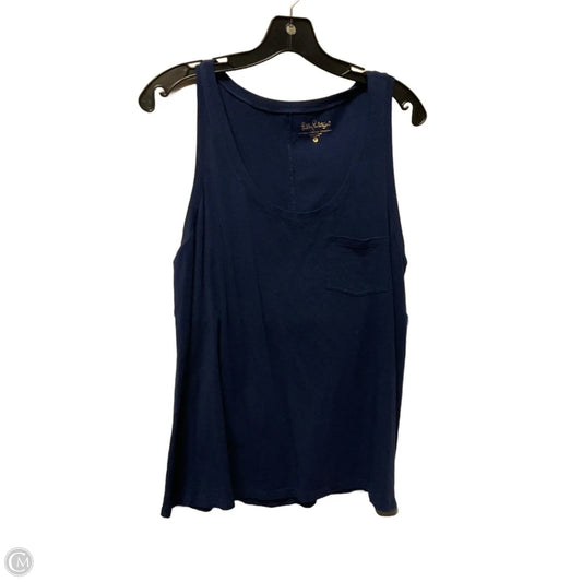 Top Sleeveless Designer By Lilly Pulitzer In Navy, Size: M