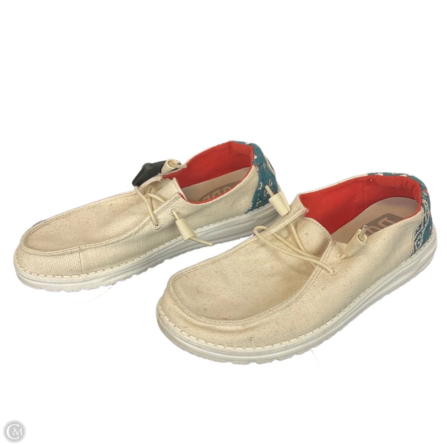 Shoes Flats By Hey Dude In Cream, Size: 8