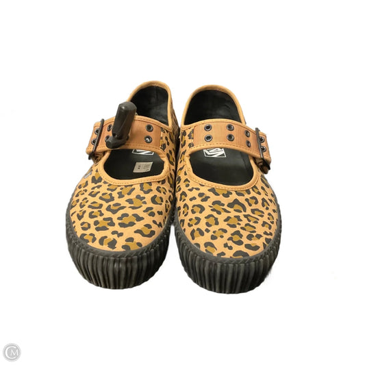 Shoes Flats By Vans In Animal Print, Size: 9