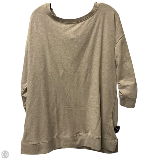 Top 3/4 Sleeve By Chicos In Tan, Size: 20/22