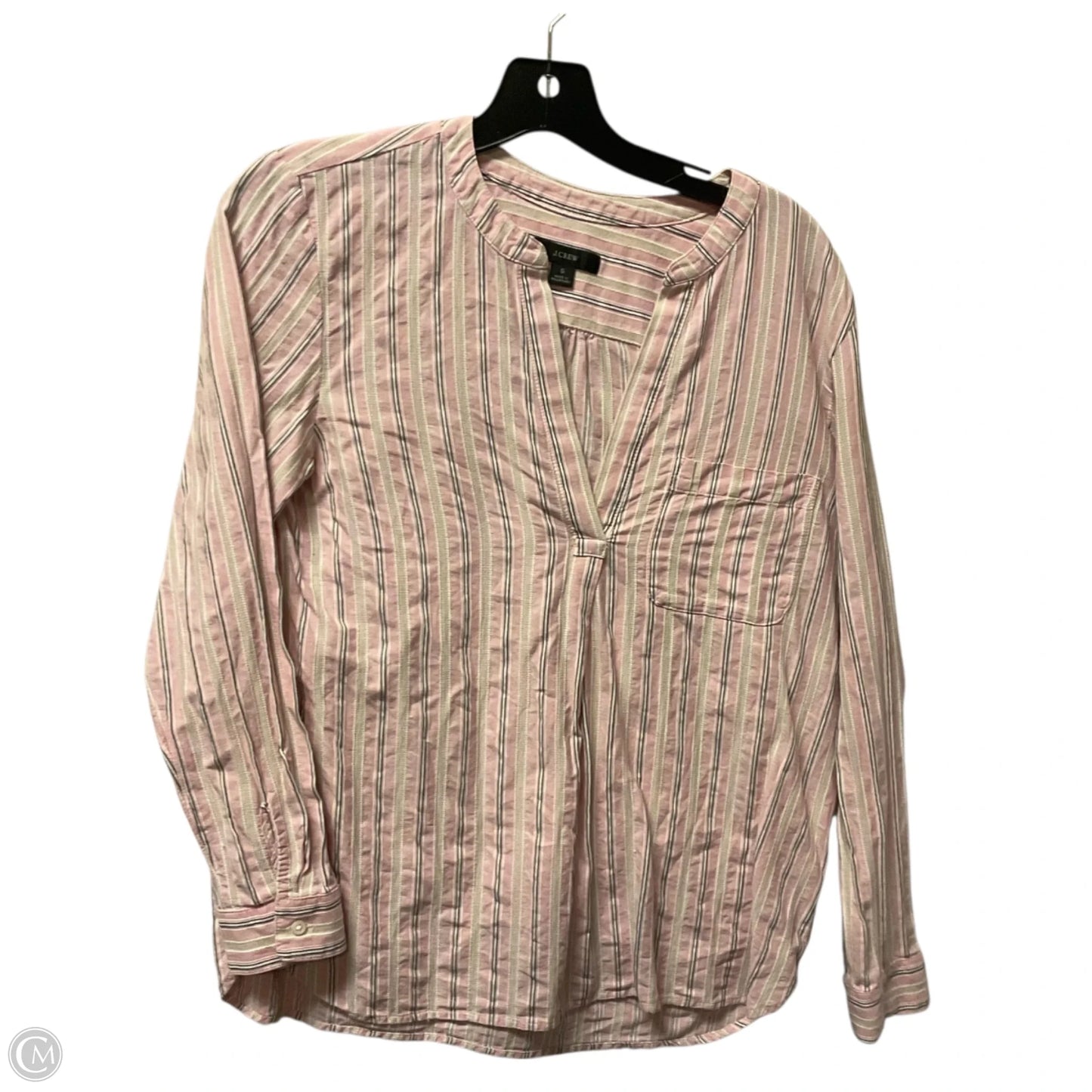 Top Long Sleeve By J. Crew In Pink, Size: S