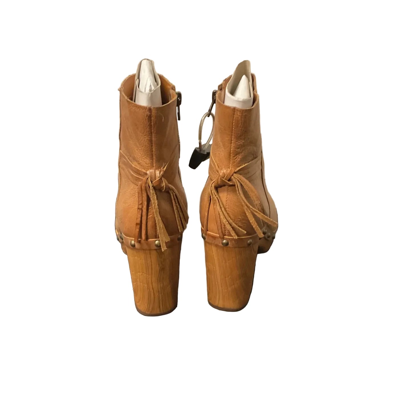 Boots Ankle Heels By Kork Ease In Brown, Size: 8