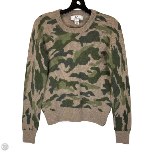 Sweater Cashmere By Magaschoni In Camouflage Print, Size: L