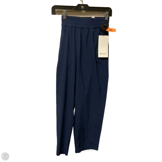 Athletic Pants By Lululemon In Navy, Size: 8