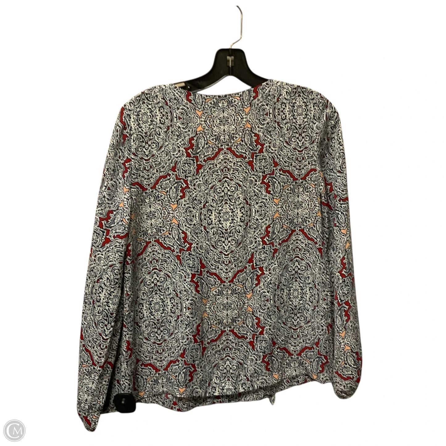 Top Long Sleeve By Laundry In Blue & Red & White, Size: Xs