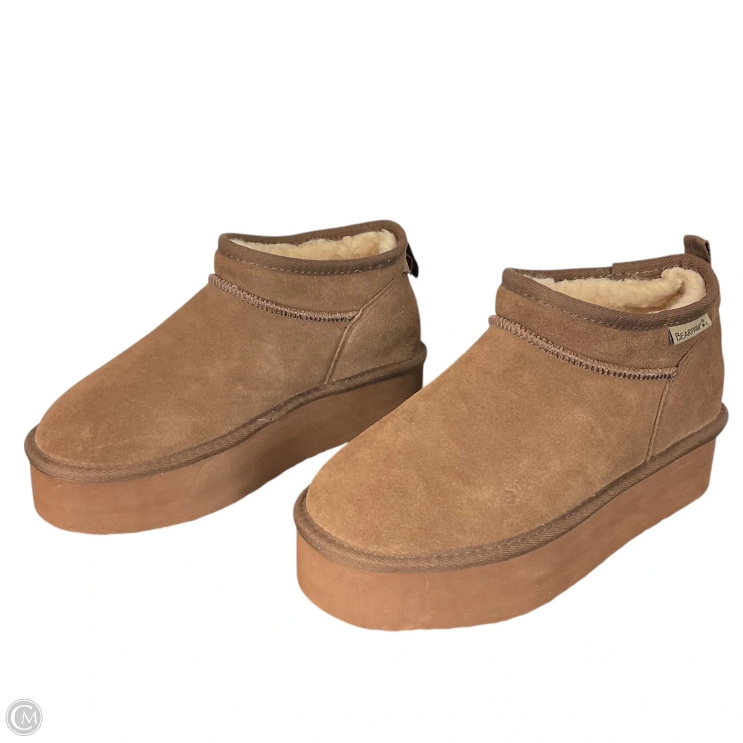 Boots Ankle Flats By Bearpaw In Brown, Size: 9