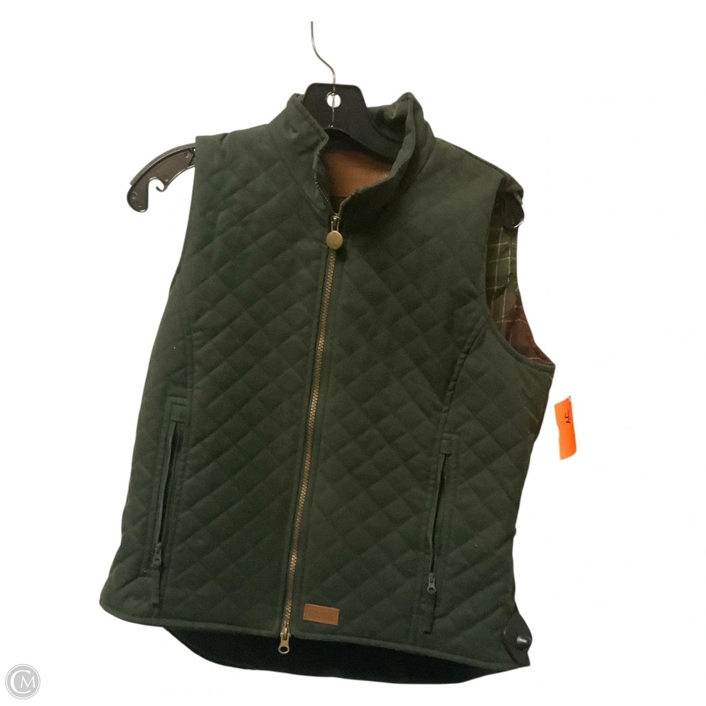 Vest Puffer & Quilted By Clothes Mentor In Green, Size: S
