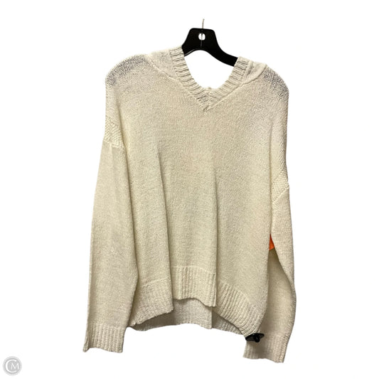 Top Long Sleeve By Cable And Gauge In White, Size: L