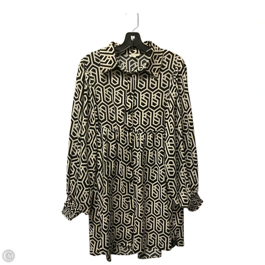 Dress Casual Short By Jodifl In Black & Cream, Size: S