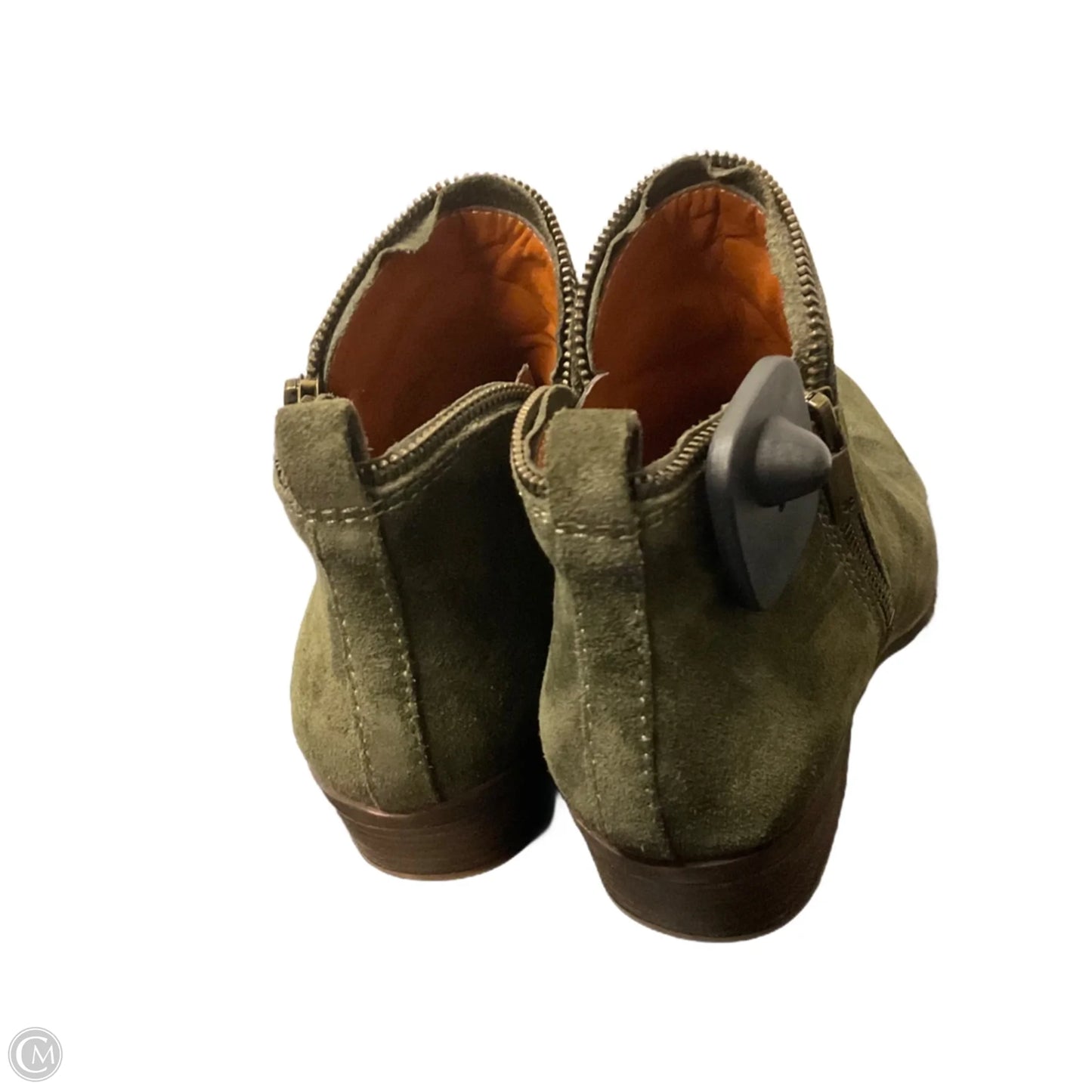 Boots Leather By Lucky Brand In Green, Size: 8