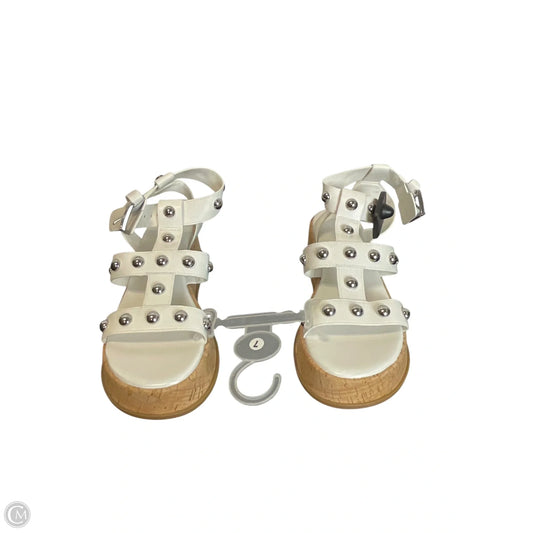 Sandals Designer By Michael Kors In White, Size: 7