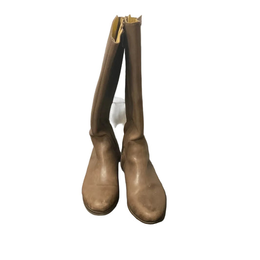 Boots Leather By Bussola In Brown, Size: 6.5