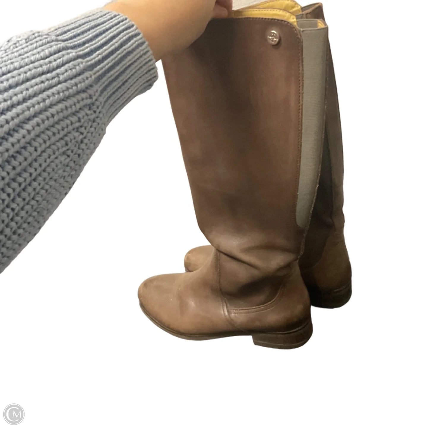 Boots Leather By Bussola In Brown, Size: 6.5