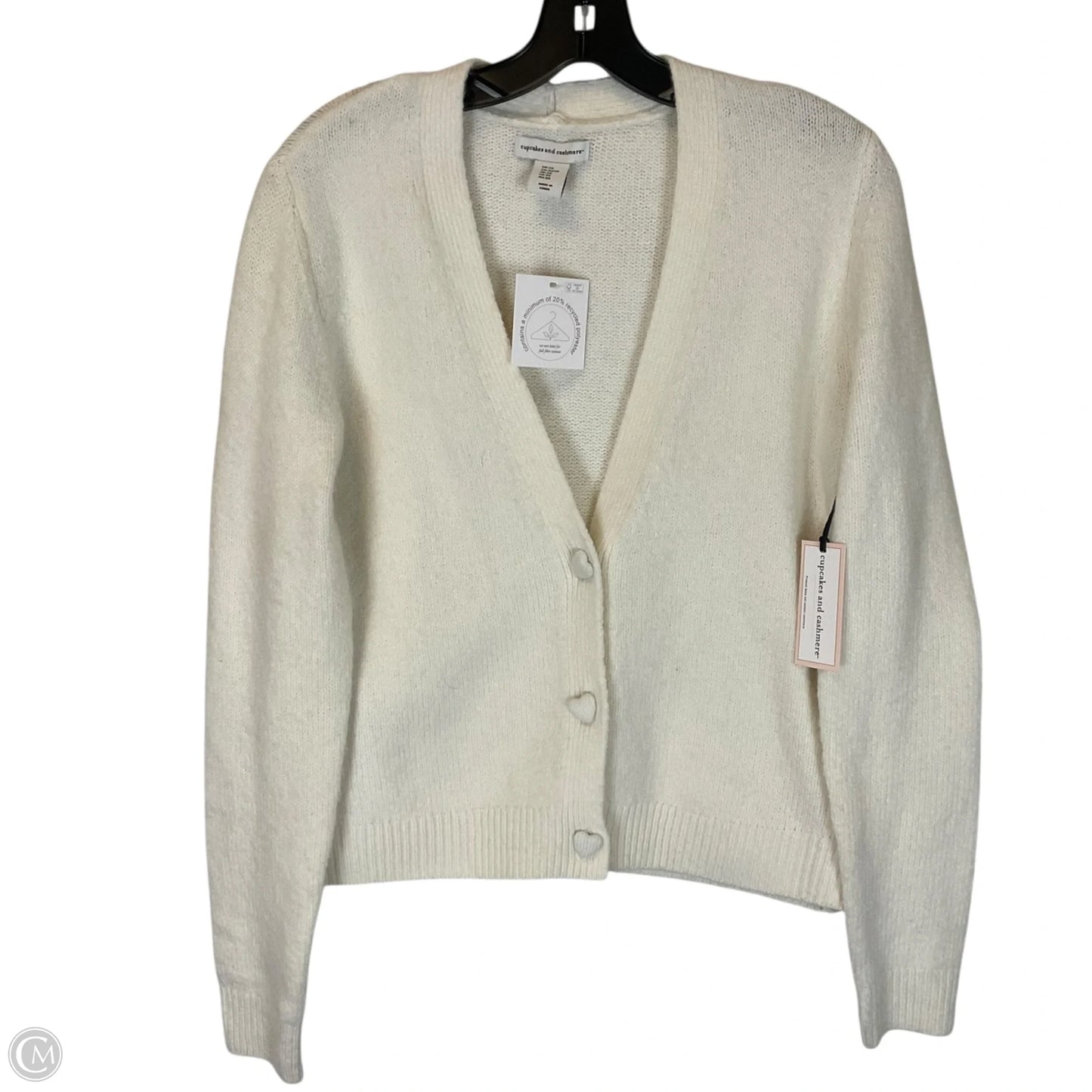 Sweater Cardigan By Cupcakes And Cashmere In Cream, Size: Xs