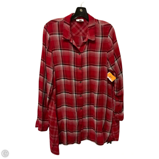 Tunic Long Sleeve By J. Jill In Red, Size: M