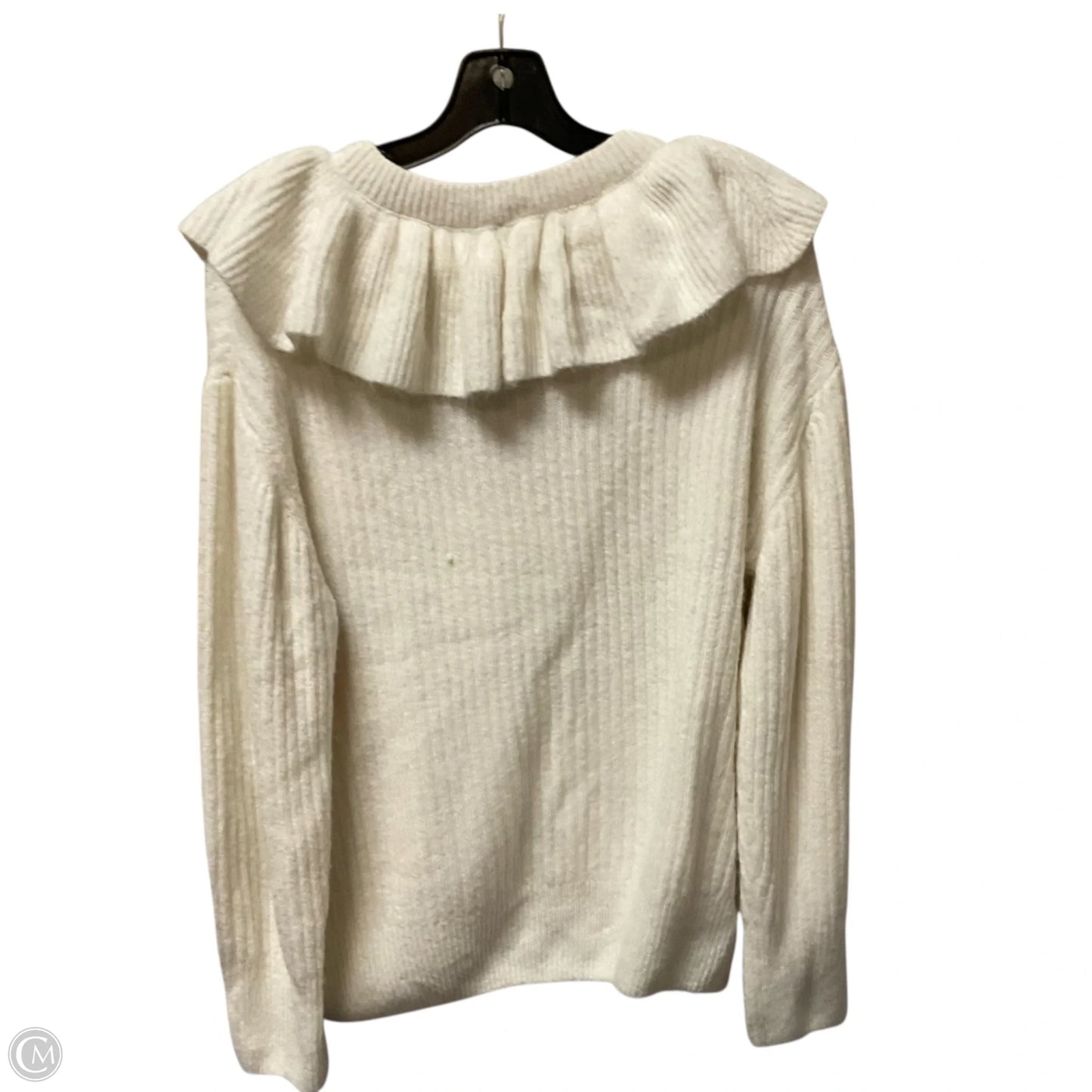 Sweater By Cece In White, Size: M