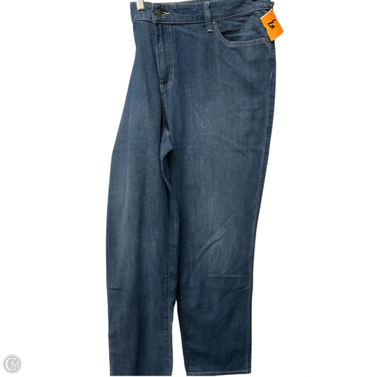 Jeans Straight By Chicos In Blue Denim, Size: 16