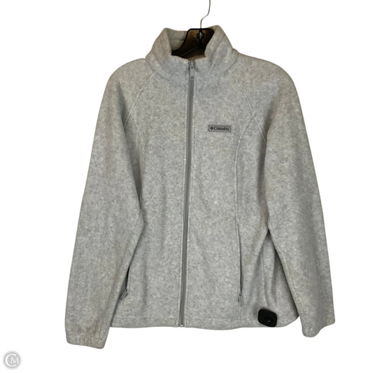 Jacket Fleece By Columbia In Grey, Size: S