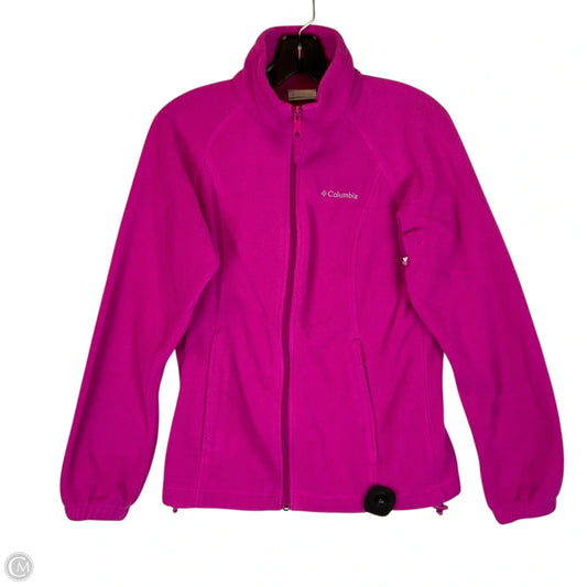 Jacket Fleece By Columbia In Pink, Size: S