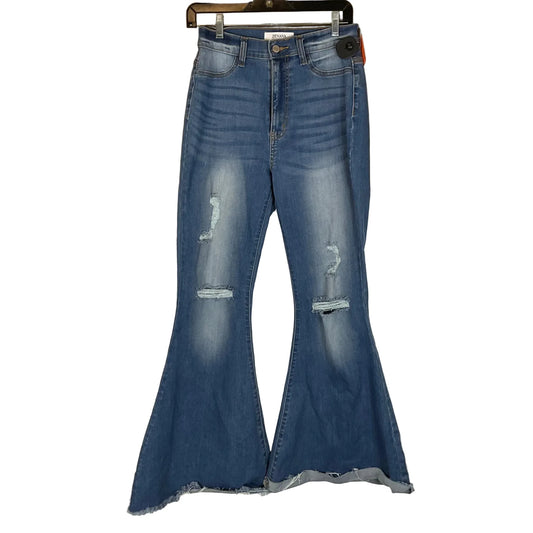 Jeans Flared By Zenana In Blue Denim, Size: 6 (28)