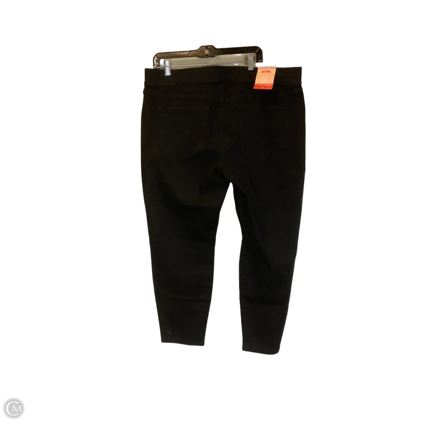 Jeans Jeggings By Evri In Black Denim, Size: 16