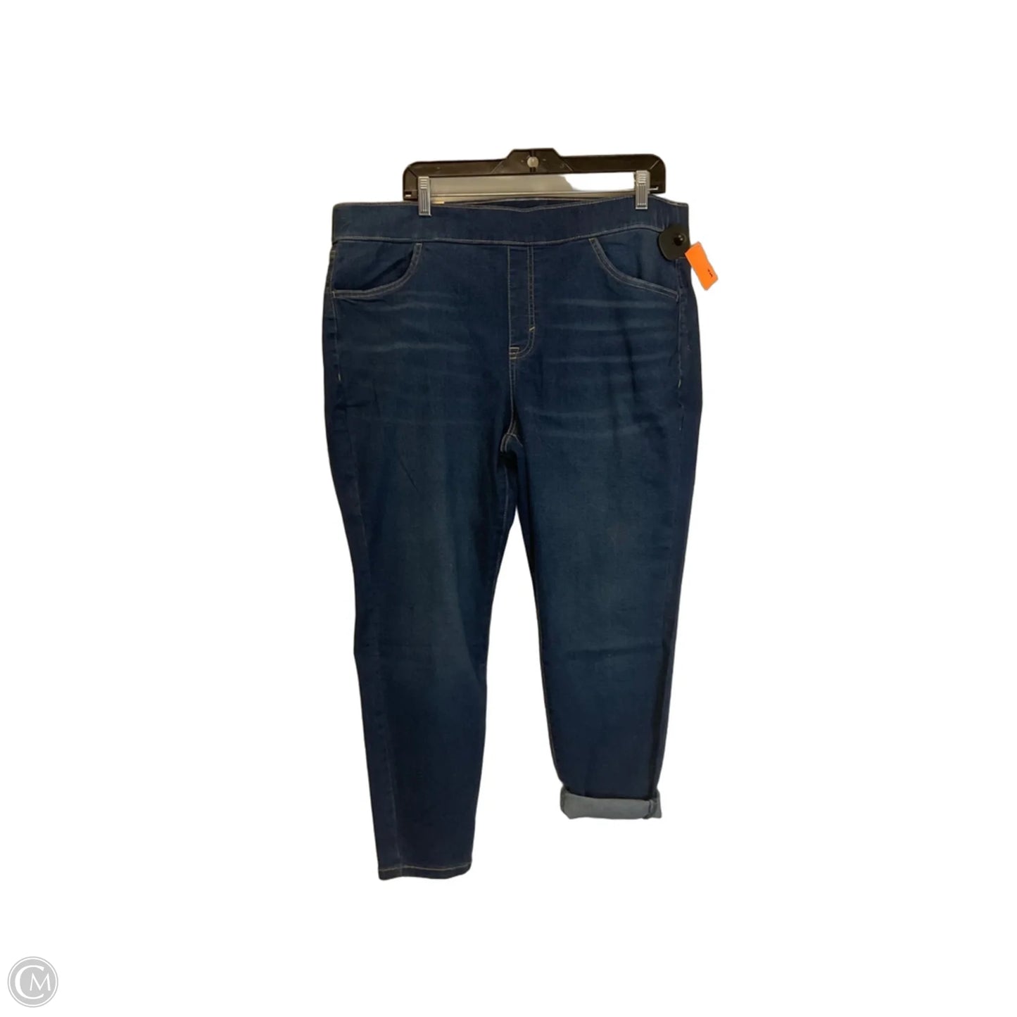Jeans Jeggings By Evri In Blue Denim, Size: 16