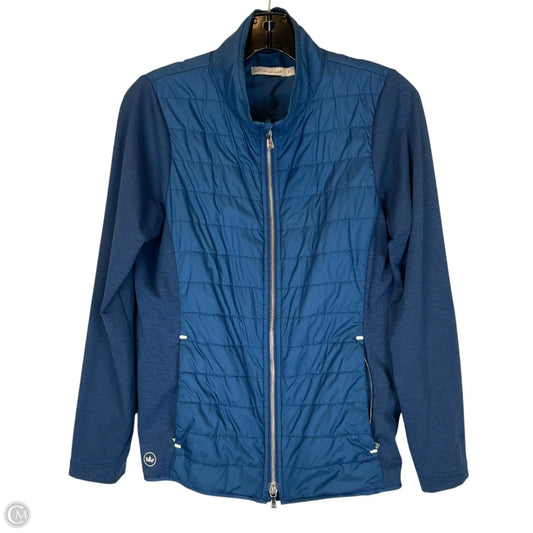 Jacket Puffer & Quilted By Peter Millar In Blue, Size: M