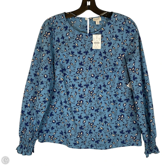 Top Long Sleeve By J. Crew In Blue, Size: Xs