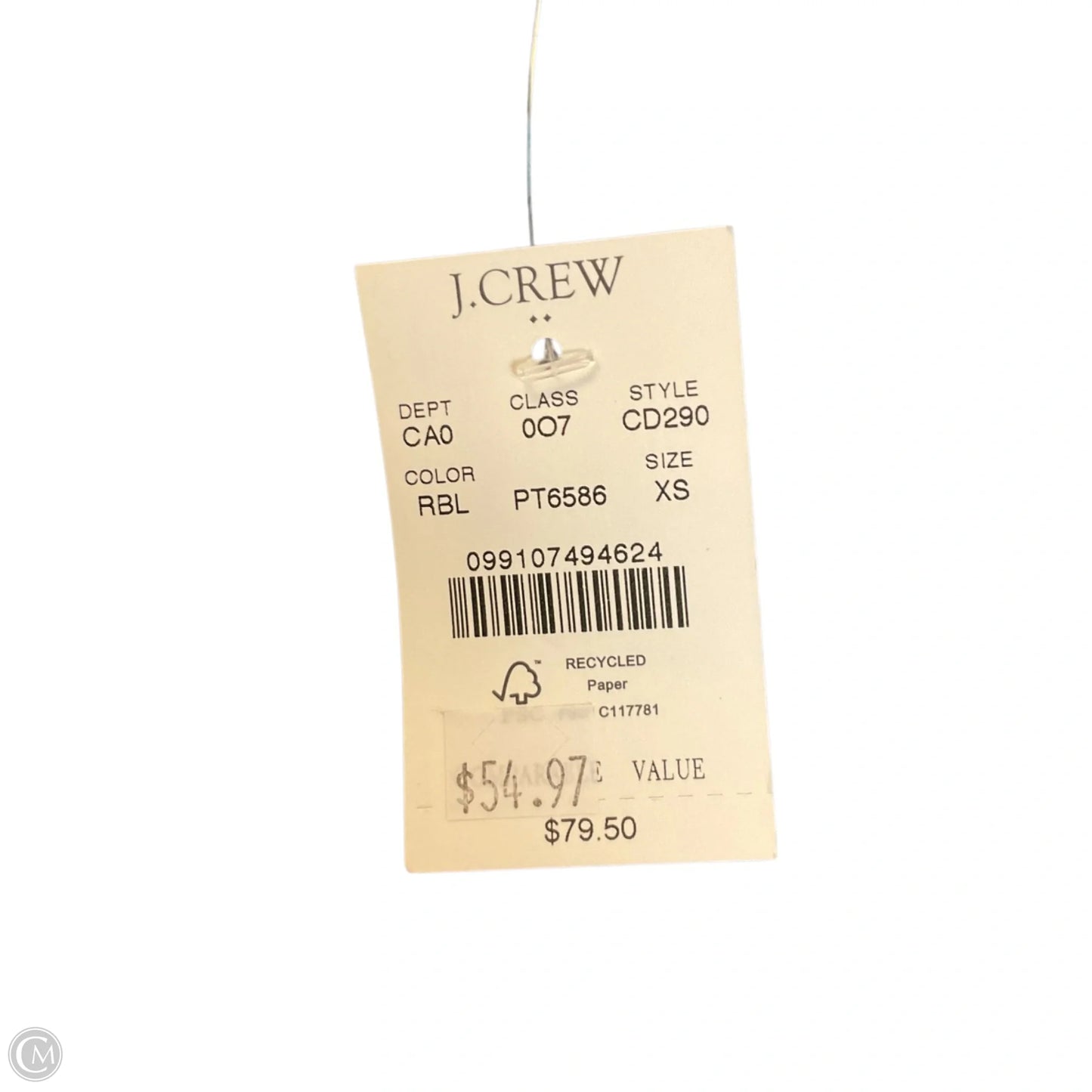Top Long Sleeve By J. Crew In Blue, Size: Xs